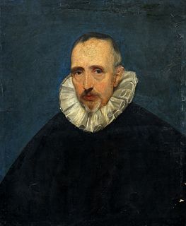 MANNER OF EL GRECO, PORTRAIT OF A BEARDED GENTLEMAN WEARING A WHITE RUFF, o