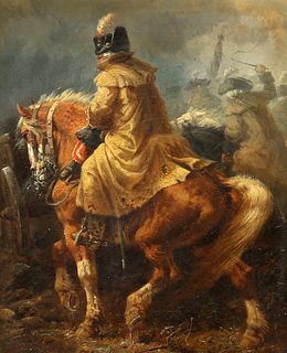 RICHARD BEAVIS (1824-1896), DRAGOONS ON THE MARCH - TIME OF FREDERICK THE G