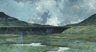 SIR CHARLES JOHN HOLMES (1868-1936), HIGH CUP NICK FROM MIDDLE TONGUE, insc