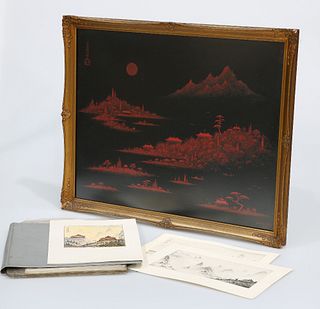 JOHN W. MOST, FIFTEEN WORKS, predominantly Chinese landscapes in watercolou