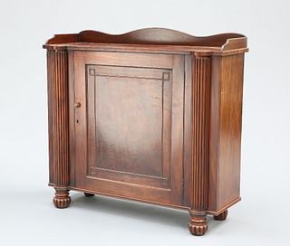 A GEORGE IV MAHOGANY SIDE CABINET, CIRCA 1825, IN THE MANNER OF GILLOWS, wi