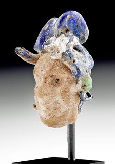 Phoenician Glass / Stone Pendant of Face