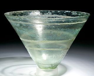 Hellenistic Greek Glass Mastos / Conical Bowl
