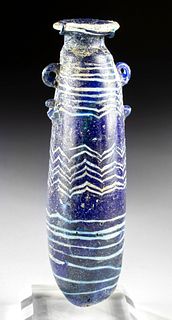 Beatuiful Greek Core-Form Glass Alabastron