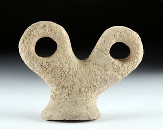 Ancient Tell Brak Terracotta Eye Idol