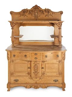 DOM DeLUISE CARVED BUFFET CABINET
