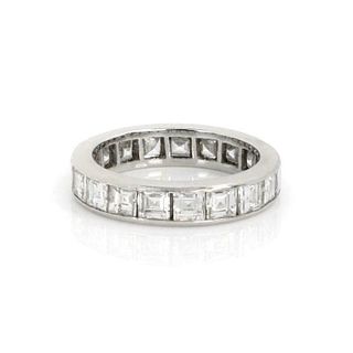 Platinum 3.60ct Diamond Eternity Band Ring