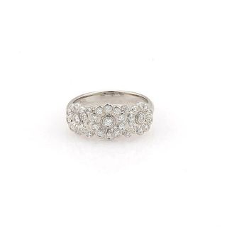 Tiffany & Co. Diamond Platinum Flower Ring