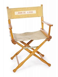 DOM DeLUISE PERSONALIZED DIRECTOR'S CHAIR