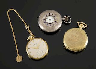 DOM DeLUISE STERLING POCKET WATCH AND TWO OTHERS