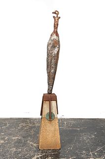 RUSSELL WHITING "GODDESS" MIXED MEDIA SCULPTURE
