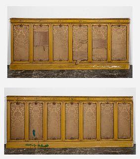 PAIR, 19TH C. ARCHITECTURAL WAINSCOTING PANELS