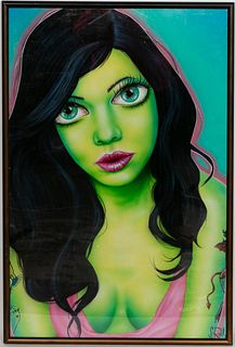 SCOTT ROHLFS ACRYLIC PINUP, "SAVE ME FROM MYSELF"