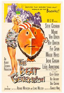 "THE BEAT GENERATION" 1959 ORIGINAL MOVIE POSTER