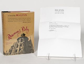 IRA LEVIN "ROSEMARY'S BABY", 1ST PRINTING & LETTER