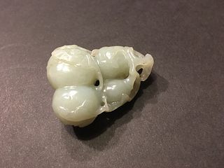 OLD Chinese Large Celadon white jade squashes, 18th-19th century