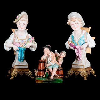 Two Meissen Style Figural Groups. Continental.