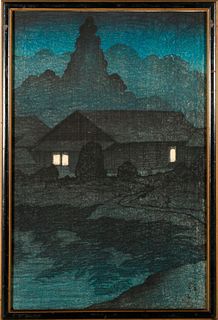 Three Japanese woodblock prints.