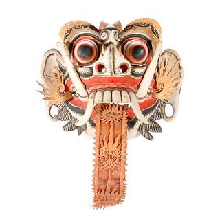A Balinese mask.