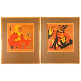 Pair of Tibetan prints.