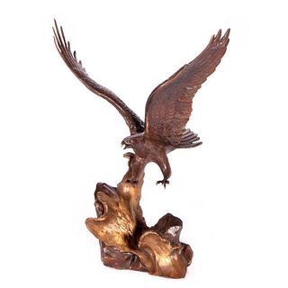 Bronze eagle.