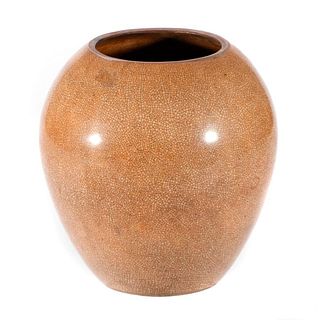 Porcelain crackleware vase.