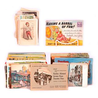 An extensive collection of postcards.