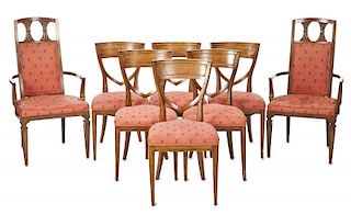 SID CAESAR DINING TABLE AND CHAIRS