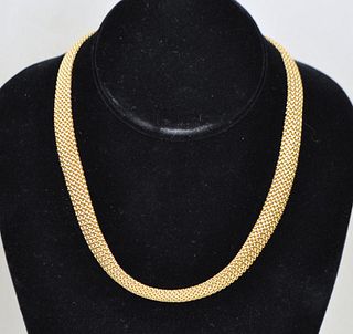 Tiffany & Co. 18K Gold Mesh Necklace