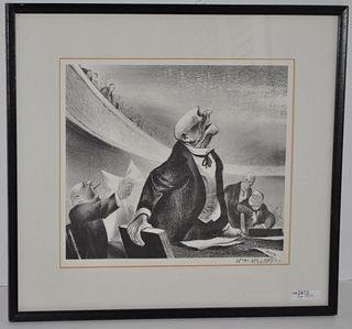 W. Gropper "The Opposition" Litho, Signed L/R