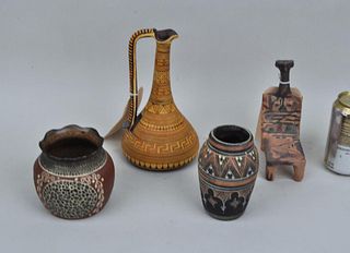 Group Four Decorated Pottery Wares