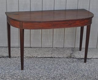 Large Federal Demilune Serving Table