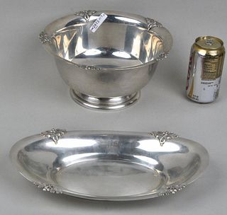 Two Fisher Sterling Wares, Alexandria Pattern