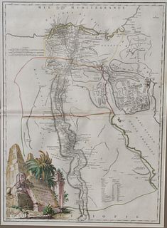 'Carte de l'Egypte Ancienne et Moderne' Map