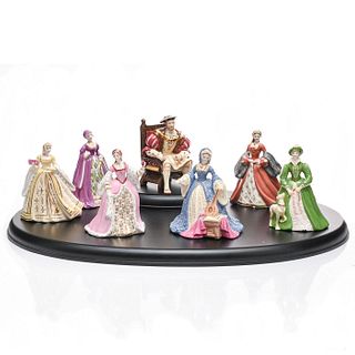 COMPTON AND WOODHOUSE FIGURINES, HENRY VIII AND WIVES