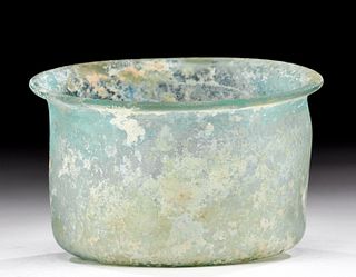Eastern Roman Glass Bowl w/ Great Iridescence
