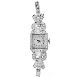 Hamilton Diamond and 14K Watch