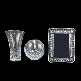 3 Waterford Lismore Crystal Table Accessories