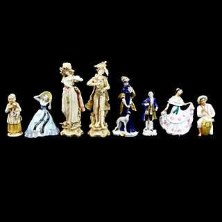 8 pcs Assorted Porcelain Figurines