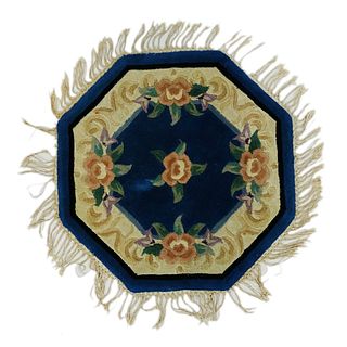 Chinese Octagon Wool Area Rug
