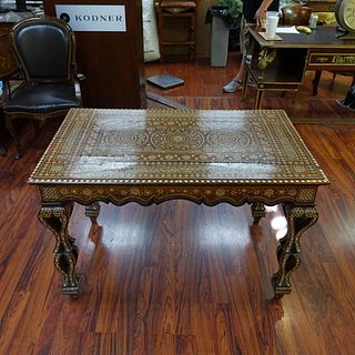 Syrian Inlaid Center Table