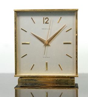 Vintage Tiffany & Co Electric Swiss Desk Clock