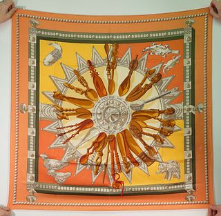 Hermes Cuillers d'Afrique Silk Scarf in Box