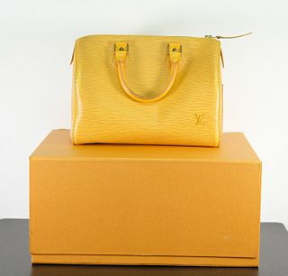 Louis Vuitton Yellow Epi Leather Speedy 30 Bag
