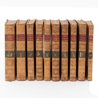 Tapia, Eugenio de. Febrero Novisimo ó Librería de Jueces Abogados y Escribanos.  Perpiñan: I. Mompié y Compañía, 1828. Piezas: 10.