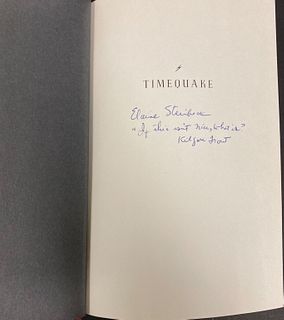 Elaine Steinbecks Copy of Vonnegut's Timequake