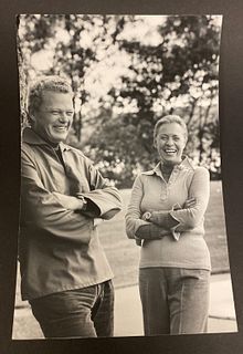 Unframed Photo of Elaine Steinbeck and Friend