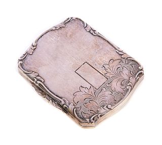 Chased Silver Ladies Compact