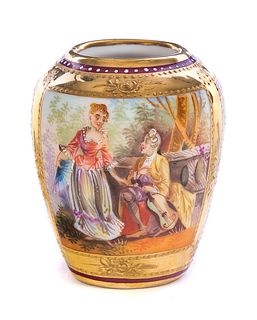 Royal Vienna Marked Germany Miniature cabinet vase
