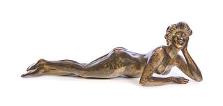 Vienna Bronze Nude Signed Austria
